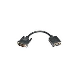 1 pcs : P120-08N - HDMI, Displayport & DVI Connectors Tripp Lite DVI to VGA Cable Adapter DVI-I Dual Link M to HD15 F M/F 8in 8'