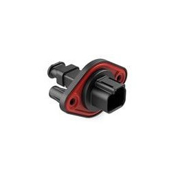 1 pcs : AT04-2P-PM16 - Automotive Connectors 2 Position Receptacle, Pin, Panel Mount, Self-Threading, Reduced Diameter Seal, Str