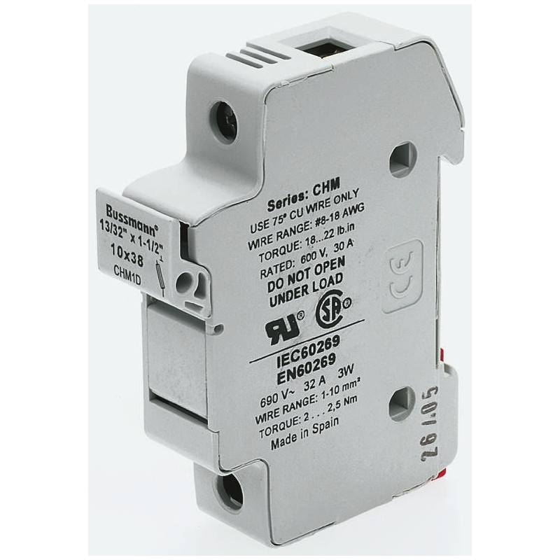 1 pcs - 25A Fuse & Fuse Holder Assembly for use with TE10S Series