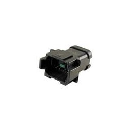 1 pcs : DT04-08PB-P021 - Automotive Connectors REC, 8P, BLK, BUSBAR 1X8, NICKEL, B
