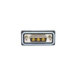 1 pcs : CDFS3W3203L411 - D-Sub Mixed Contact Connectors 3W3 solder cup F FL 4-40 int thrd 40 Amp