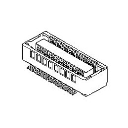 5 pcs - Molex Straight Surface Mount PCB Socket, 60-Contact, 2-Row, 0.4mm Pitch, Solder Termination