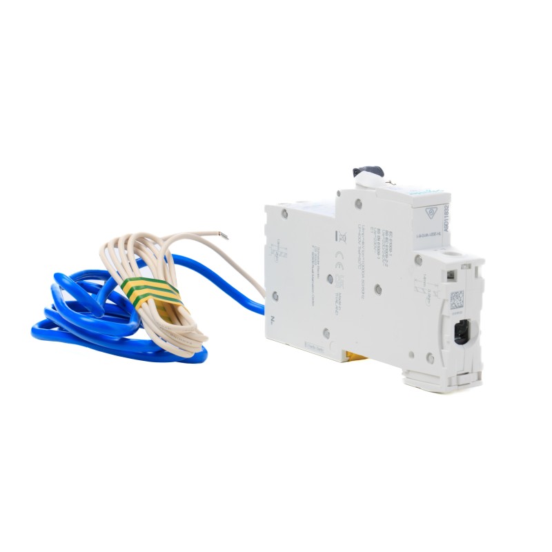 1 pcs - Schneider Electric RCBO, 20A Current Rating, 1P+N Poles, 30mA Trip Sensitivity, Acti 9 Range