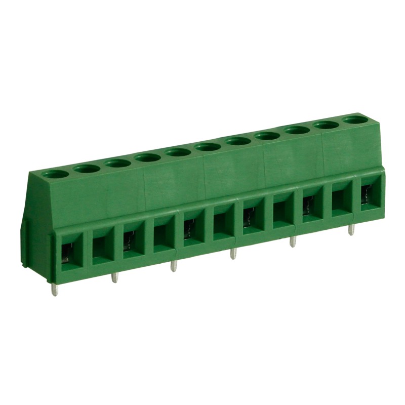 5 pcs - RS PRO PCB Terminal Block, 6-Contact, 10mm Pitch, Through Hole Mount, 1-Row, Screw Termination