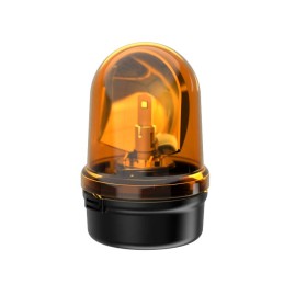 1 pcs - Werma 885 Series Yellow Rotating Beacon, 115 - 230 V, Base Mount, LED Bulb