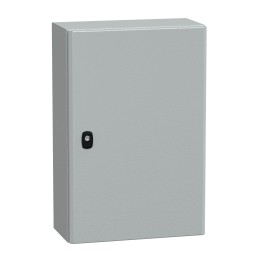 1 pcs - Schneider Electric Spacial S3D Series Steel Wall Box, IP 67, IP66, 600 mm x 400 mm x 200mm
