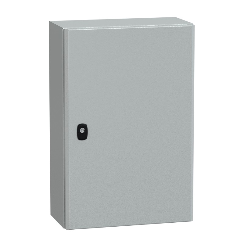 1 pcs - Schneider Electric Spacial S3D Series Steel Wall Box, IP 67, IP66, 600 mm x 400 mm x 200mm