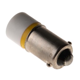 1 pcs - RS PRO Yellow LED Indicator Lamp, 24V ac/dc, BA9s Base, 10mm Diameter, 630mcd