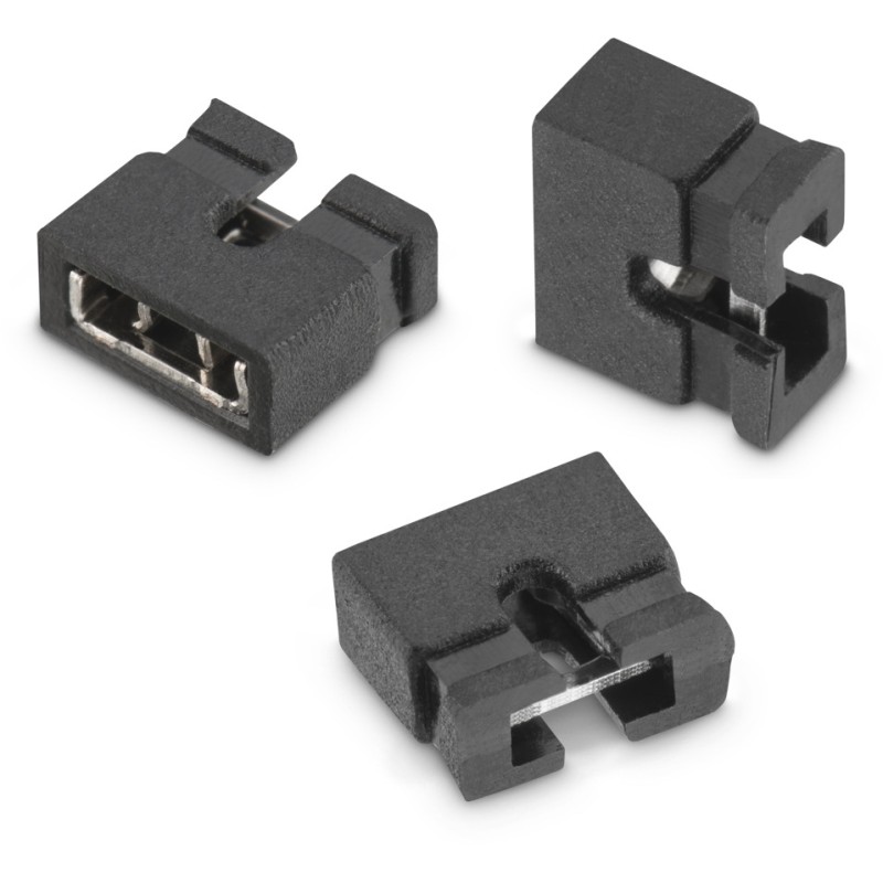 1000 pcs - Wurth Elektronik, WR-PHD Jumper Female Straight Black Jumper 2 Way 1 Row 2mm Pitch