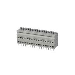 1 pcs : TBL009V-254-16GY-2GY - Fixed Terminal Blocks Terminal block, screwless, 2.54, Vertical, 16, Gray w Gray Button