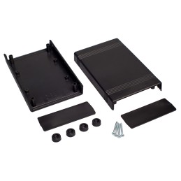 1 pcs - RS PRO Black ABS Enclosure, IP30, IK06, 147.6 x 92.5 x 36.2mm