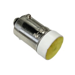 1 pcs - Idec Yellow LED Indicator Lamp, 24V, BA9 Base, 10.6mm Diameter, 200mcd