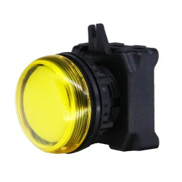 1 pcs - RS PRO Yellow Pilot Light Head, 22.5mm Cutout