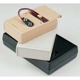 1 pcs - Pactec HM Series White ABS Handheld Enclosure, Integral Battery Compartment, 115 x 68 x 38mm