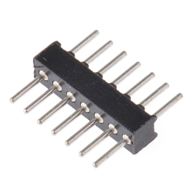 5 pcs - Preci-Dip Straight Through Hole Pin Header, 7 Contact(s), 1.27mm Pitch, 1 Row(s), Unshrouded