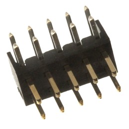 5 pcs - Molex Milli-Grid Series Right Angle Through Hole Pin Header, 10 Contact(s), 2.0mm Pitch, 2 Row(s), Unshrouded