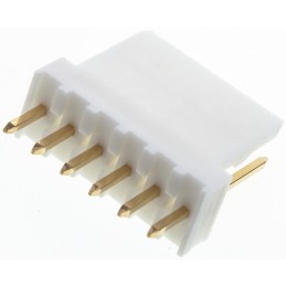 1000 pcs - Molex KK 254 Series Straight Through Hole Pin Header, 6 Contact(s), 2.54mm Pitch, 1 Row(s), Unshrouded