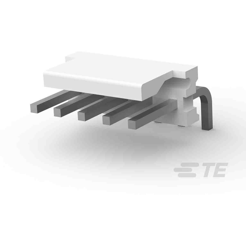 1000 pcs - TE Connectivity MTA-156 Series Right Angle Through Hole Pin Header, 5 Contact(s), 3.96mm Pitch, 1 Row(s), Unshrouded