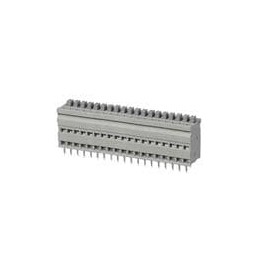 1 pcs : TBL009V-254-19GY-2GY - Fixed Terminal Blocks Terminal block, screwless, 2.54, Vertical, 19, Gray w Gray Button