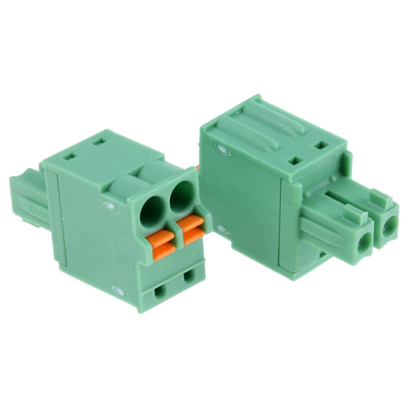 5 pcs - Phoenix Contact 3.81mm Pitch 2 Way Pluggable Terminal Block, Plug, Cable Mount, Spring Cage Termination