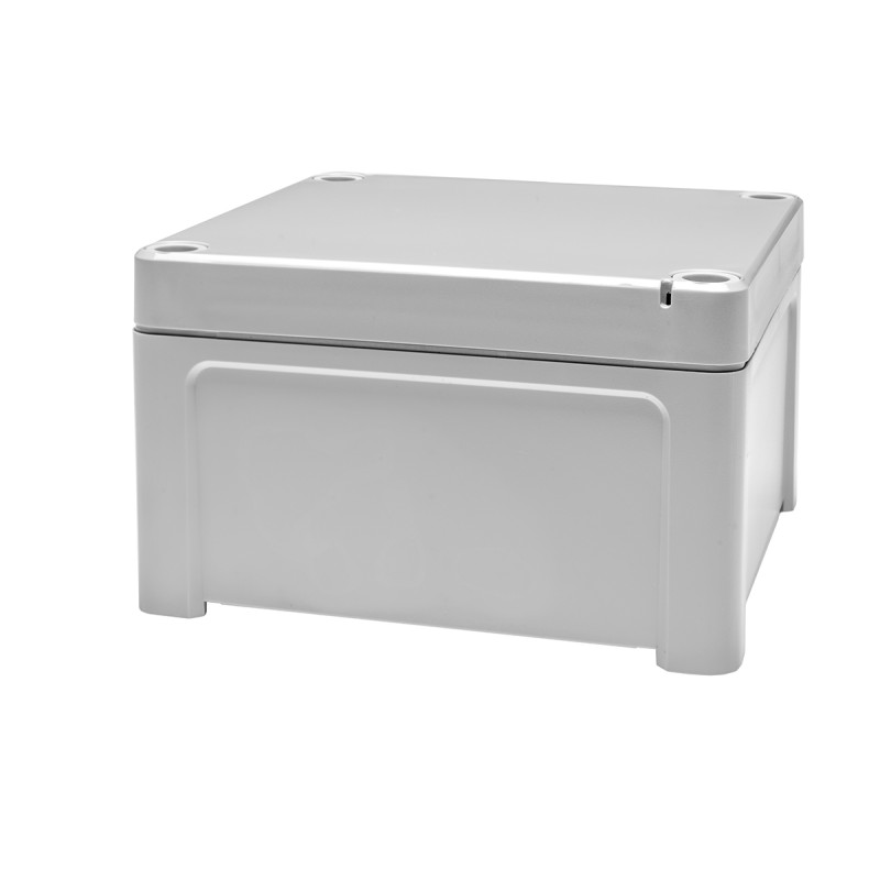 1 pcs - RS PRO Grey Polycarbonate General Purpose Enclosure, IP65, Grey Lid, 110 x 110 x 65mm