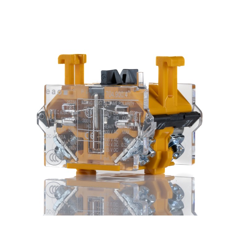 1 pcs - EAO 704 Series Contact Block for Use with Series 04 Switches, 500V ac, 1CO