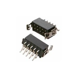1 pcs : M80-6663442 - Headers & Wire Housings 17+17 POS HRZ MALE LOCK LATCH GOLD+TIN