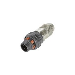 1 pcs : 21031111415 - Circular Push Pull Connectors M12-S-PPI-CC-IDC-4P-ACOD-M-STR, M12-S PP inverse male A-coded 4-pole unshiel