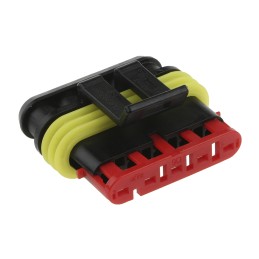 5 pcs - TE Connectivity, AMP Superseal 1.5 Automotive Connector Socket 5 Way