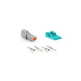 1 pcs : AT04-2P-KIT01 - Automotive Connectors AT 2P KIT WEDGE & CONTACTS