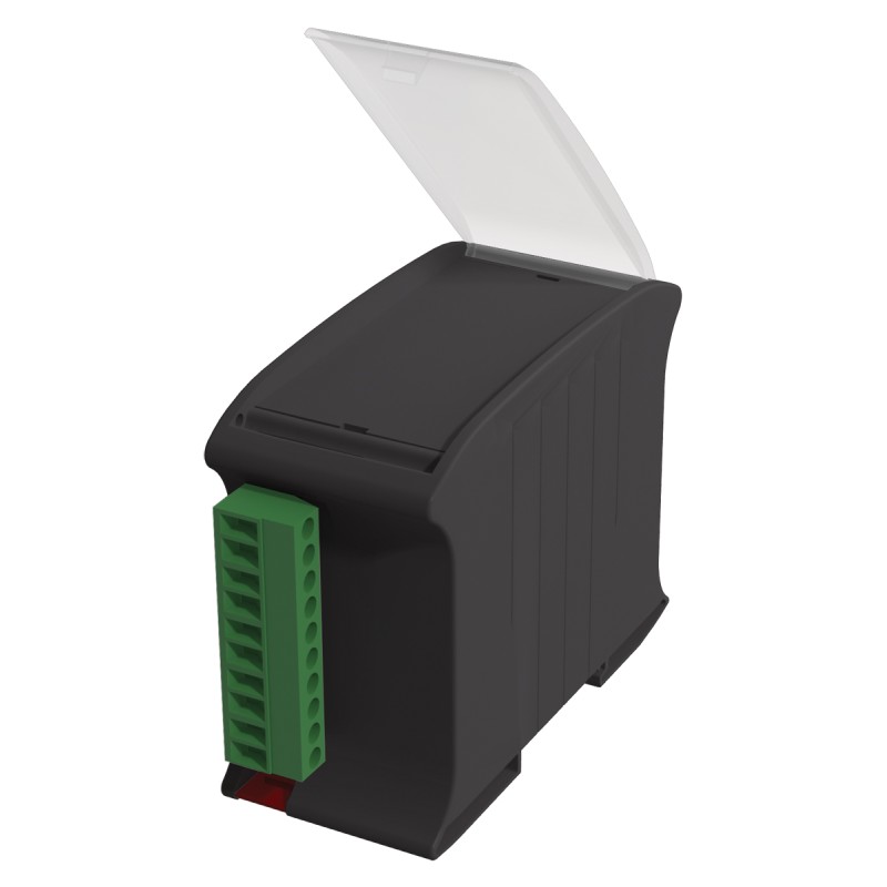 1 pcs - Italtronic Solid, Vented Enclosure Type Railbox Series , 101 x 45 x 79mm, ABS, Polycarbonate DIN Rail Enclosure