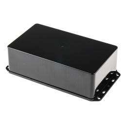 1 pcs - RS PRO Black ABS Enclosure, IP54, Flanged, Black Lid, 210 x 112 x 61mm