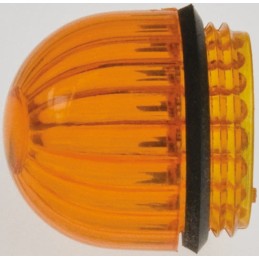 1 pcs - Panel Mount Indicator Lens Domed Style, Amber, 15.86mm diameter , 15.86mm Long