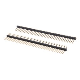 5 pcs - Stelvio Kontek 472 Series Right Angle Through Hole Pin Header, 40 Contact(s), 2.54mm Pitch, 1 Row(s), Unshrouded