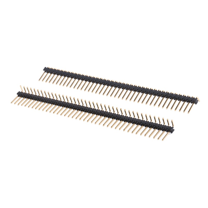 5 pcs - Stelvio Kontek 472 Series Right Angle Through Hole Pin Header, 40 Contact(s), 2.54mm Pitch, 1 Row(s), Unshrouded