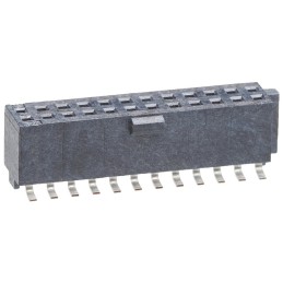 5 pcs - Molex Slim-Grid Series Straight Surface Mount PCB Socket, 12-Contact, 2-Row, 1.27mm Pitch, Solder Termination