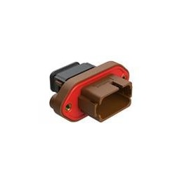 1 pcs : AT16-18PD-PM15 - Automotive Connectors 18 Position Panel Mo Cap, Keyed D, Brown