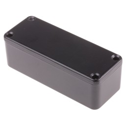 1 pcs - RS PRO Black Die Cast Aluminium Enclosure, Black Lid, 89.1 x 35 x 30.3mm