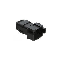 1 pcs : AT06-08SA-SRBK - Automotive Connectors Plug 8-Way Strain Relief Black