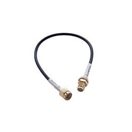 1 pcs : ASMA020X174S11 - RF Cable Assemblies SMA MALE TO SMA FEMALE BULKHEAD 200mm RG174 CABLE