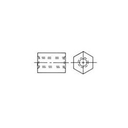 1 pcs : 2283-832-AL-9 - Standoffs & Spacers HEX FEM STDOFF 3/8 X 6.25 ALODINE