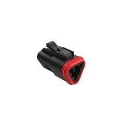 1 pcs : AT06-3S-BLK - Automotive Connectors 3 Pin Plug