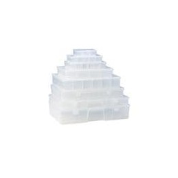 1 pcs : T4007 - Storage Boxes & Cases Four Compartments 10-1/2' x 6-1/4' x 1-1/2' (26.99 x 16.83 x 3.97 cm)