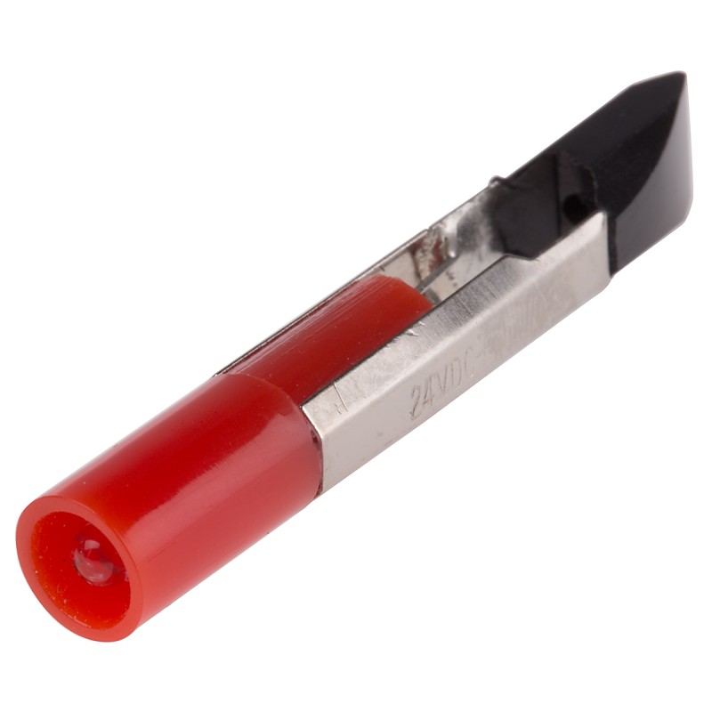 1 pcs - RS PRO Red LED Indicator Lamp, 24V ac/dc, Telephone Slide Base, 6.8mm Diameter, 250mcd