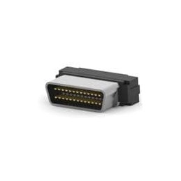 1 pcs : 5750913-2 - D-Sub Standard Connectors CABLE PLUG 26P w/lacing covers blk