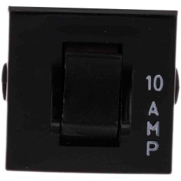 1 pcs - TE Connectivity Thermal Circuit Breaker - W28 Single Pole 32 V dc, 250V ac Voltage Rating Panel Mount, 10A Current
