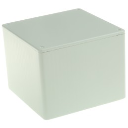 1 pcs - Hammond 1591 Series Grey Flame Retardant ABS Enclosure, IP54, Flanged, Grey Lid, 120 x 120 x 94mm