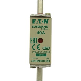 1 pcs - Eaton 40A NH Fuse, NH000, 690V ac