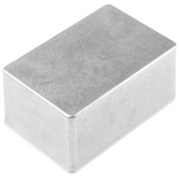 1 pcs - Hammond 1590 Series Natural Die Cast Aluminium Enclosure, IP65, Natural Lid, 120 x 80 x 59mm