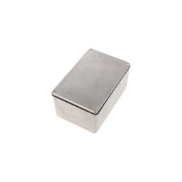 1 pcs - Hammond 1590 Series Natural Die Cast Aluminium Enclosure, IP65, Natural Lid, 120 x 80 x 59mm